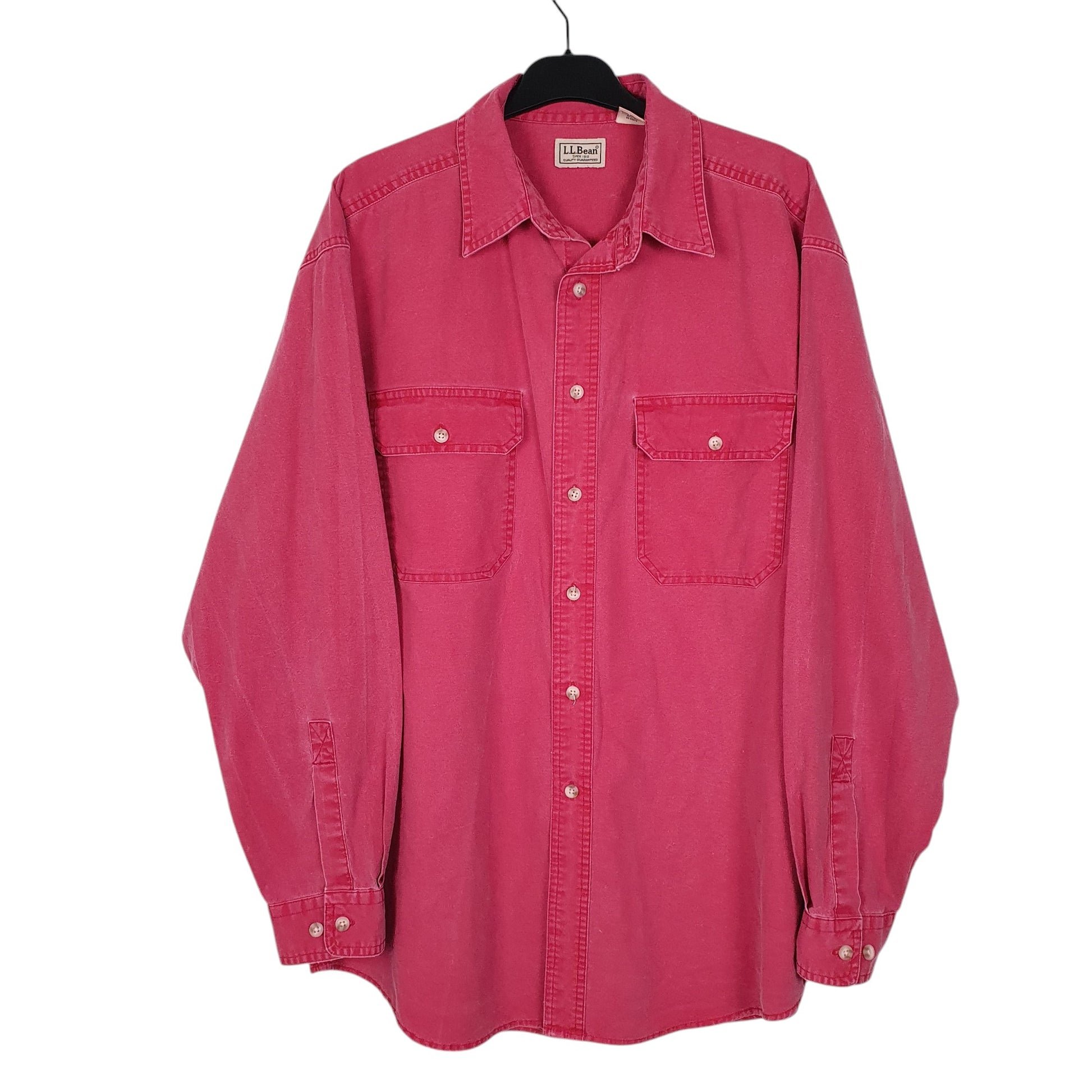 Mens Red L.L.Bean  Long Sleeve Shirt