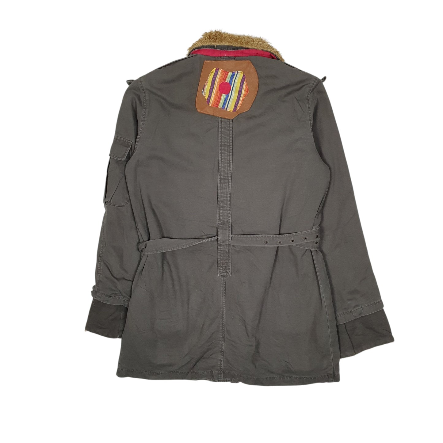 Womens Grey Miners Military Field  Coat