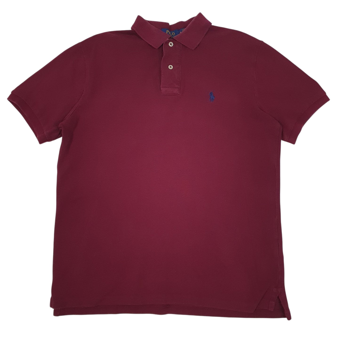 Mens Burgundy Polo Ralph Lauren  Short Sleeve Polo Shirt