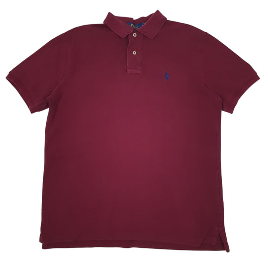 Mens Burgundy Polo Ralph Lauren  Short Sleeve Polo Shirt