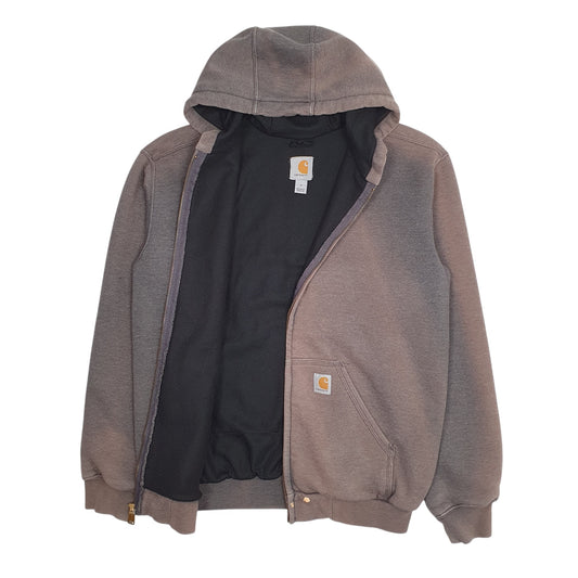 Mens Grey Carhartt Hoodie Full Zip Jumper