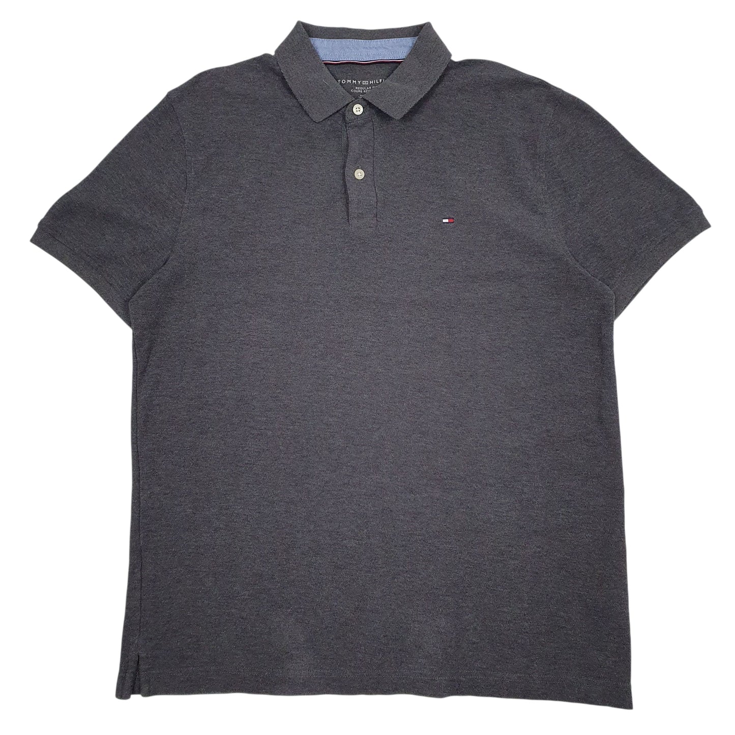 Mens Grey Tommy Hilfiger  Short Sleeve Polo Shirt