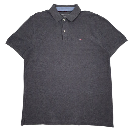Mens Grey Tommy Hilfiger  Short Sleeve Polo Shirt