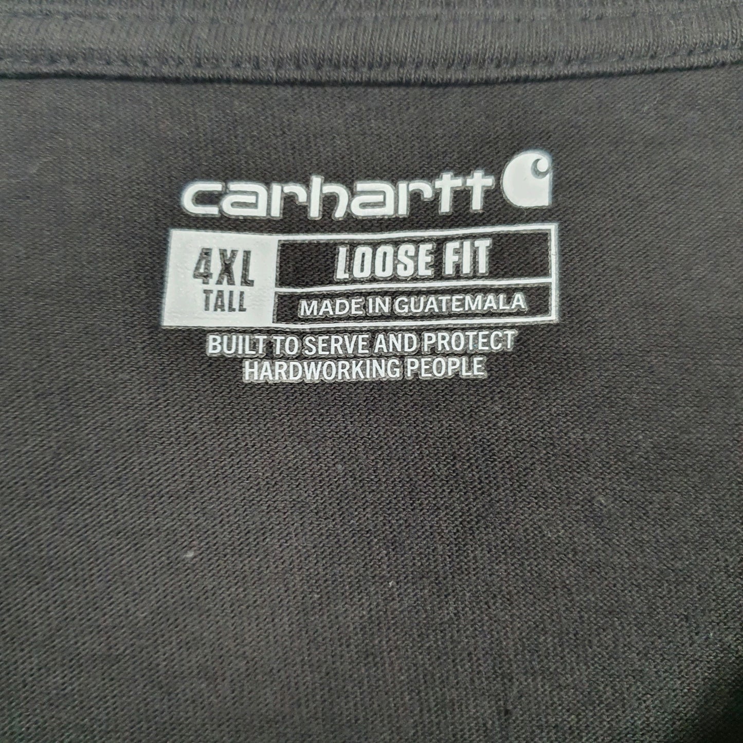 Mens Black Carhartt   T Shirt