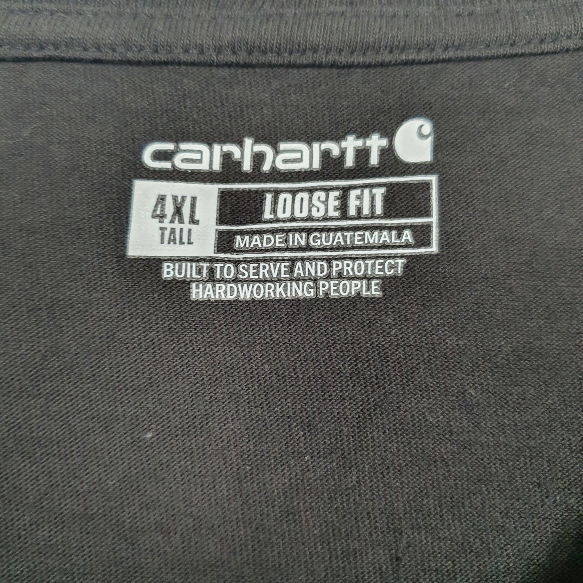 Mens Black Carhartt   T Shirt