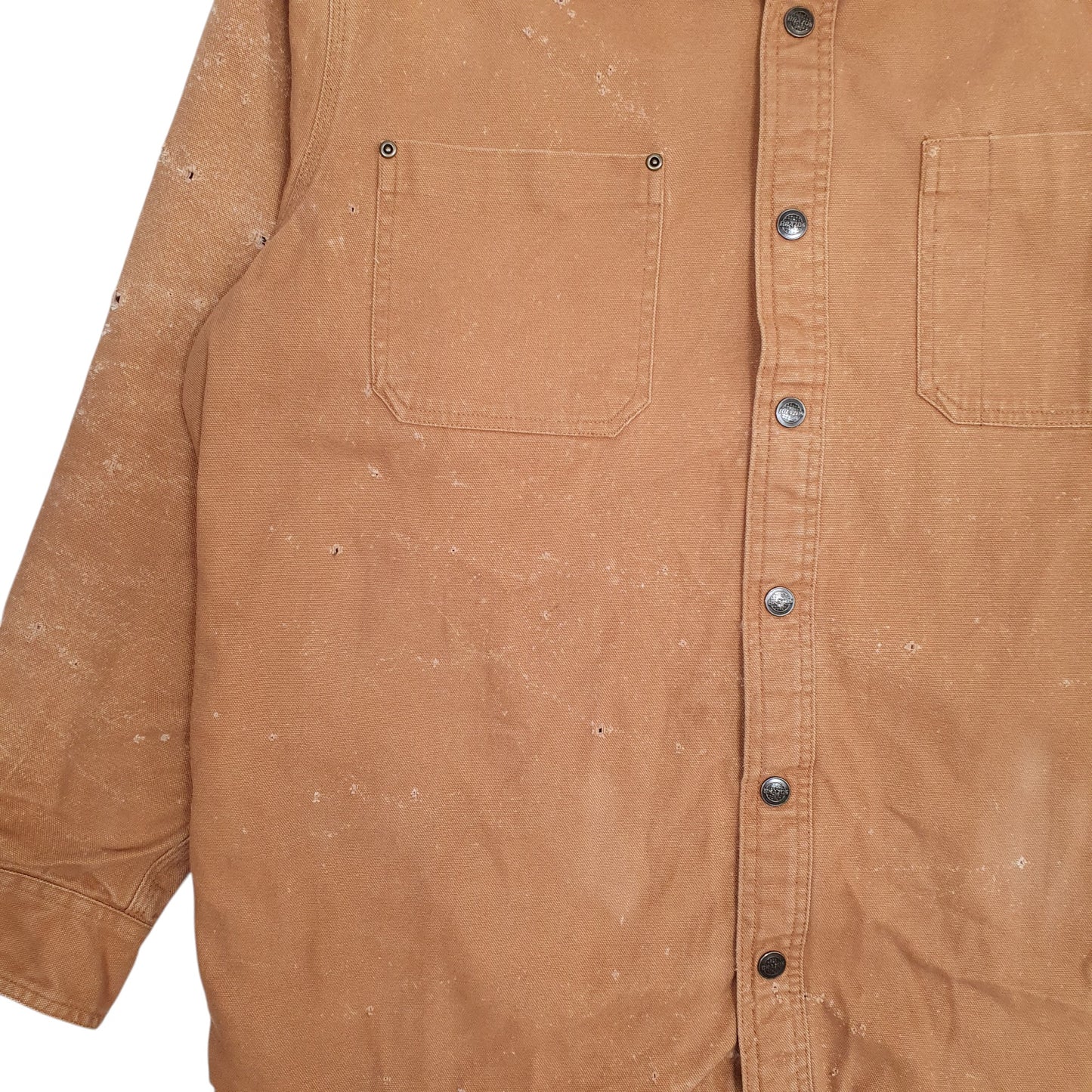 Mens Tan Brazos Chore Fleece Lined  Coat