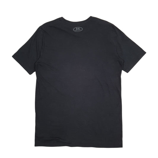 Mens Black Underarmour Heatgear Basketball Crewneck T Shirt
