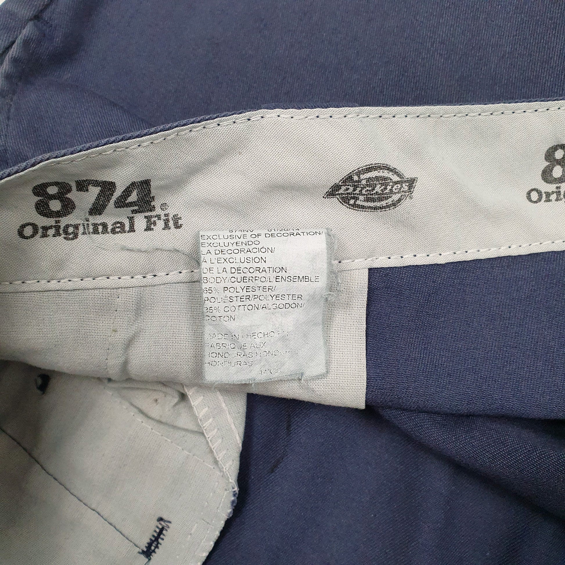 Mens Navy Dickies 874  Shorts