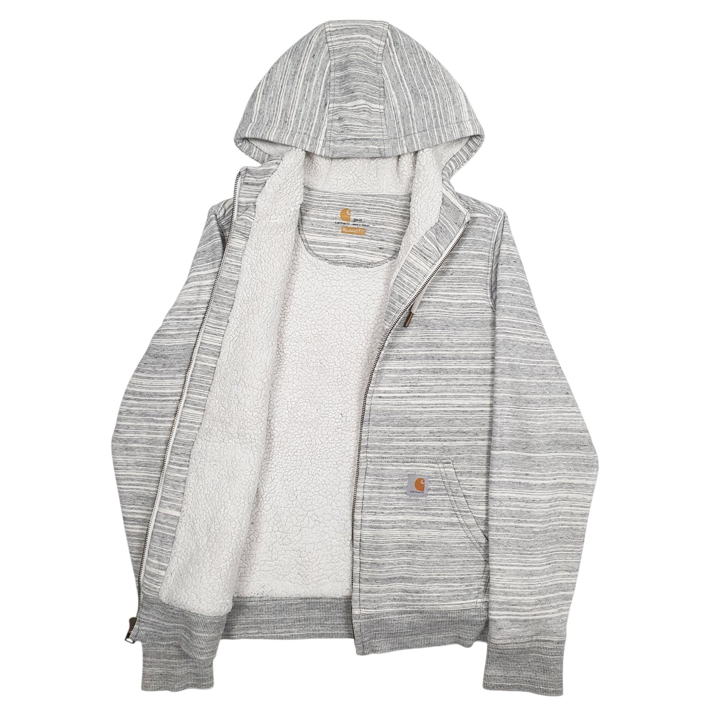 Womens Grey Carhartt  Full Zip Jumper