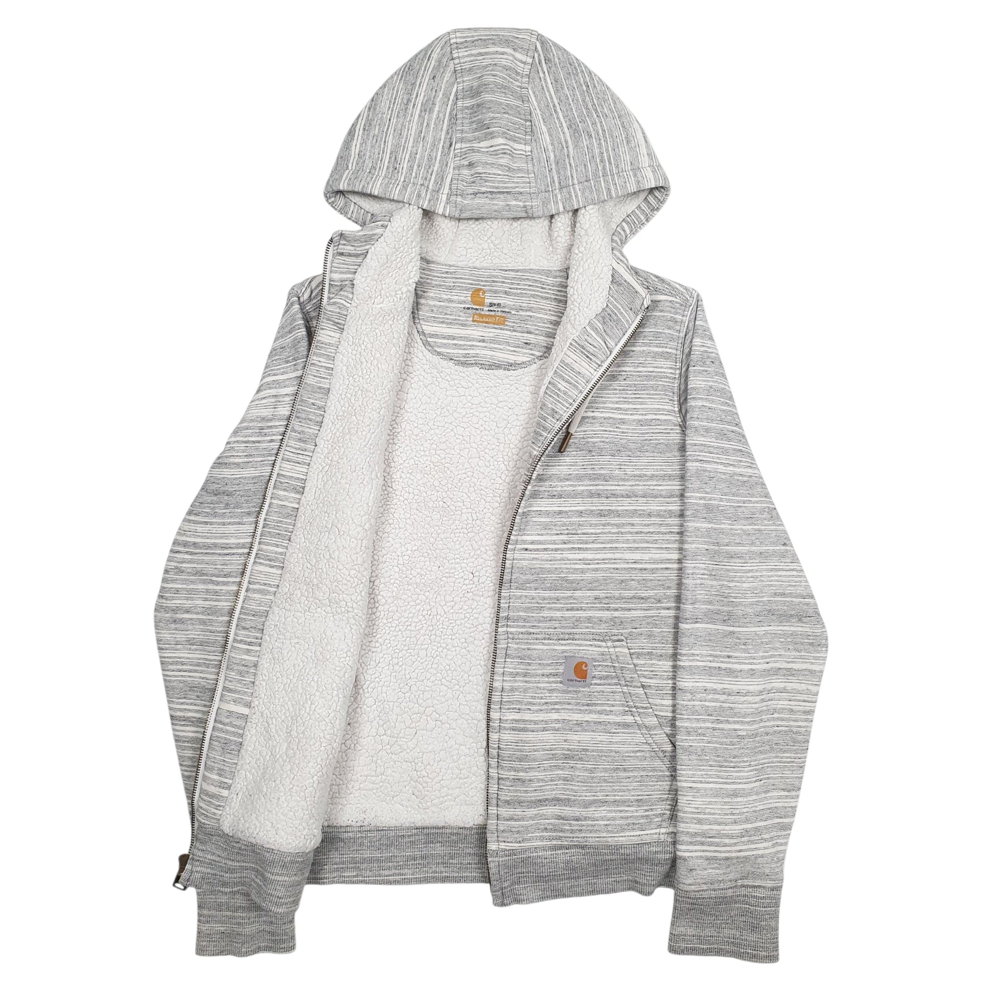 Womens Grey Carhartt  Full Zip Jumper