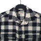 Mens Grey L.L.Bean Thick Chamois Plaid  Shirt