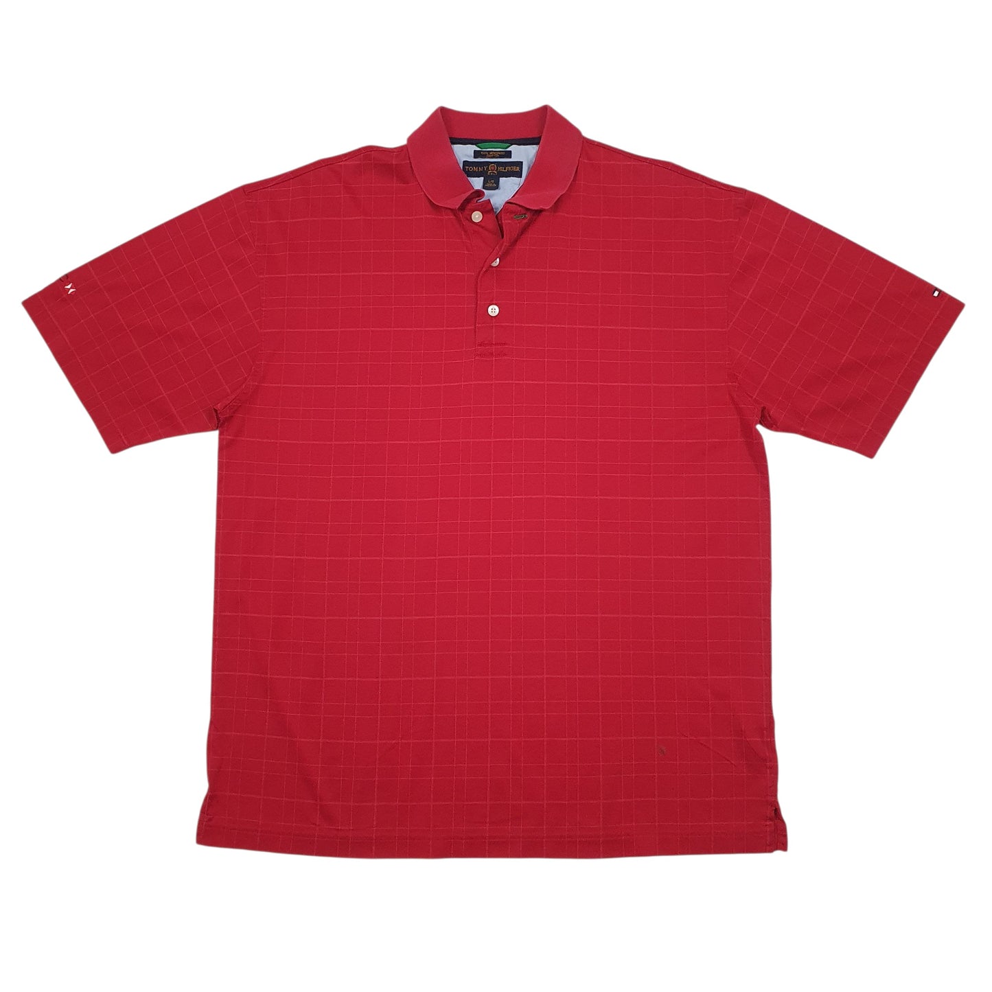 Mens Red Tommy Hilfiger  Short Sleeve Polo Shirt