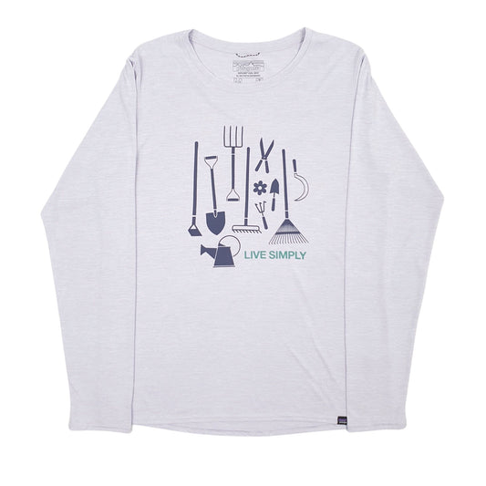 Mens Purple Patagonia Capilene Long Sleeve T Shirt