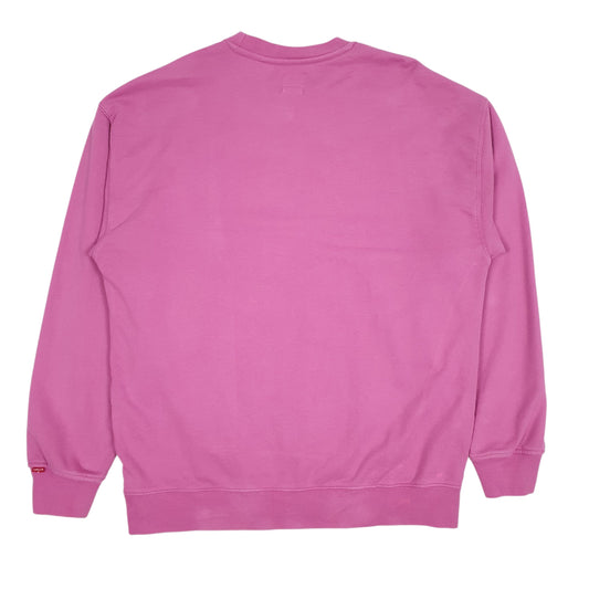 Mens Pink Levis Baggy Crewneck Jumper