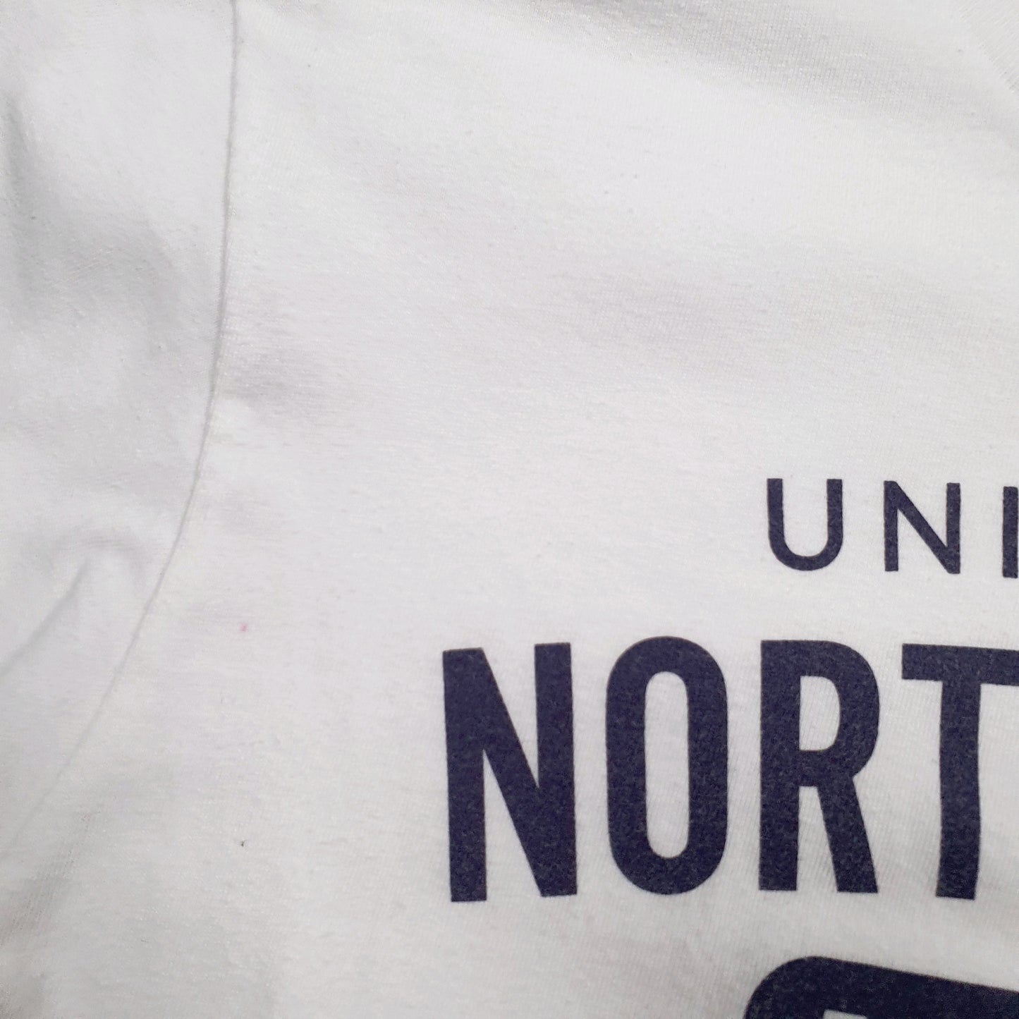 Womens White Gildan  Crewneck T Shirt