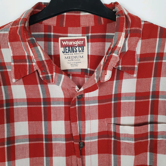Mens Red Wrangler   Shirt