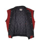 Mens Red Gensen Vintage 90s Padded Vest Bodywarmer Gilet  Coat