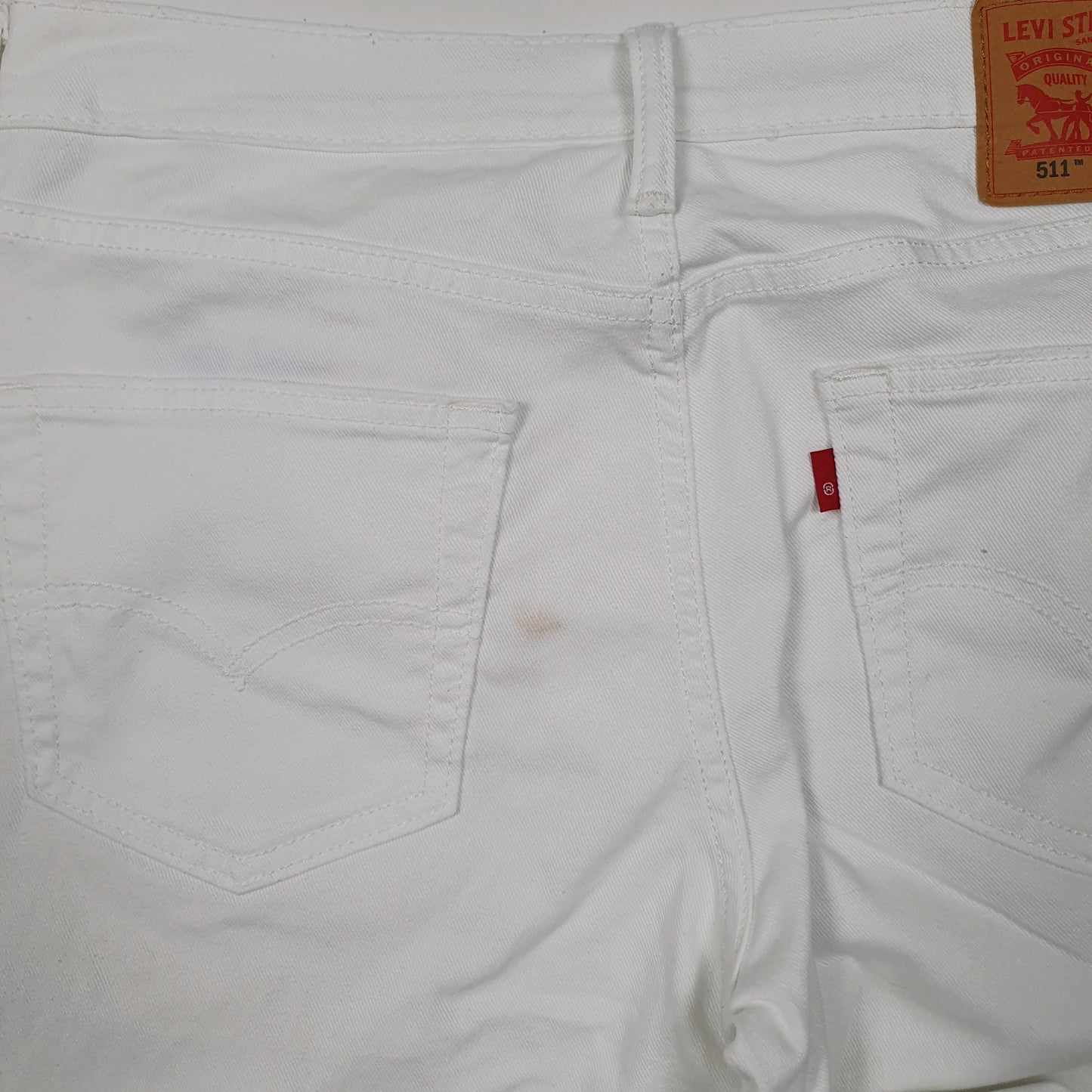 Mens White Levis   Jeans