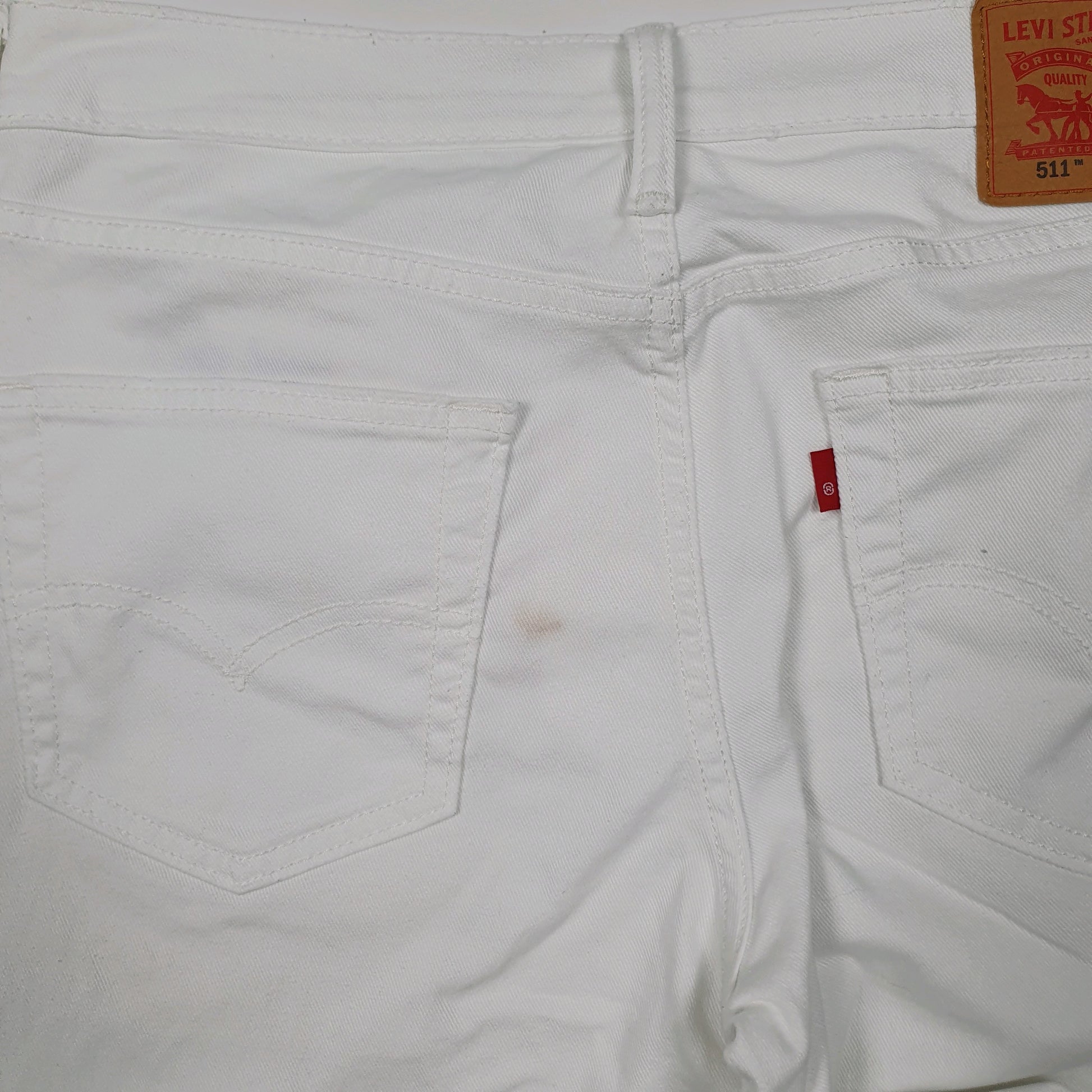 Mens White Levis   Jeans