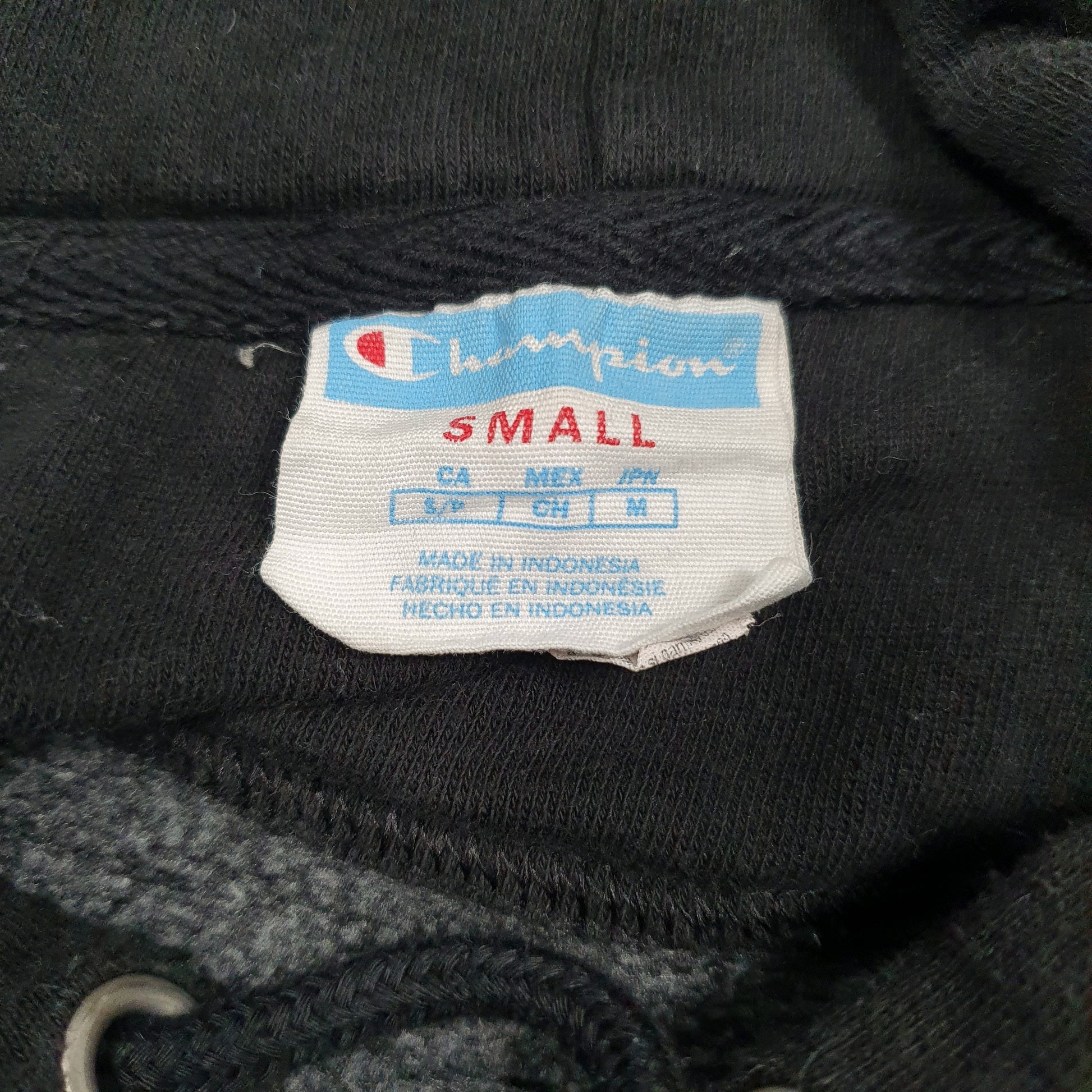 Mens Black Champion  Hoodie Jumper