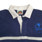 Mens Navy Barbarian Rugby US Army MWR Hoodie Polo Shirt