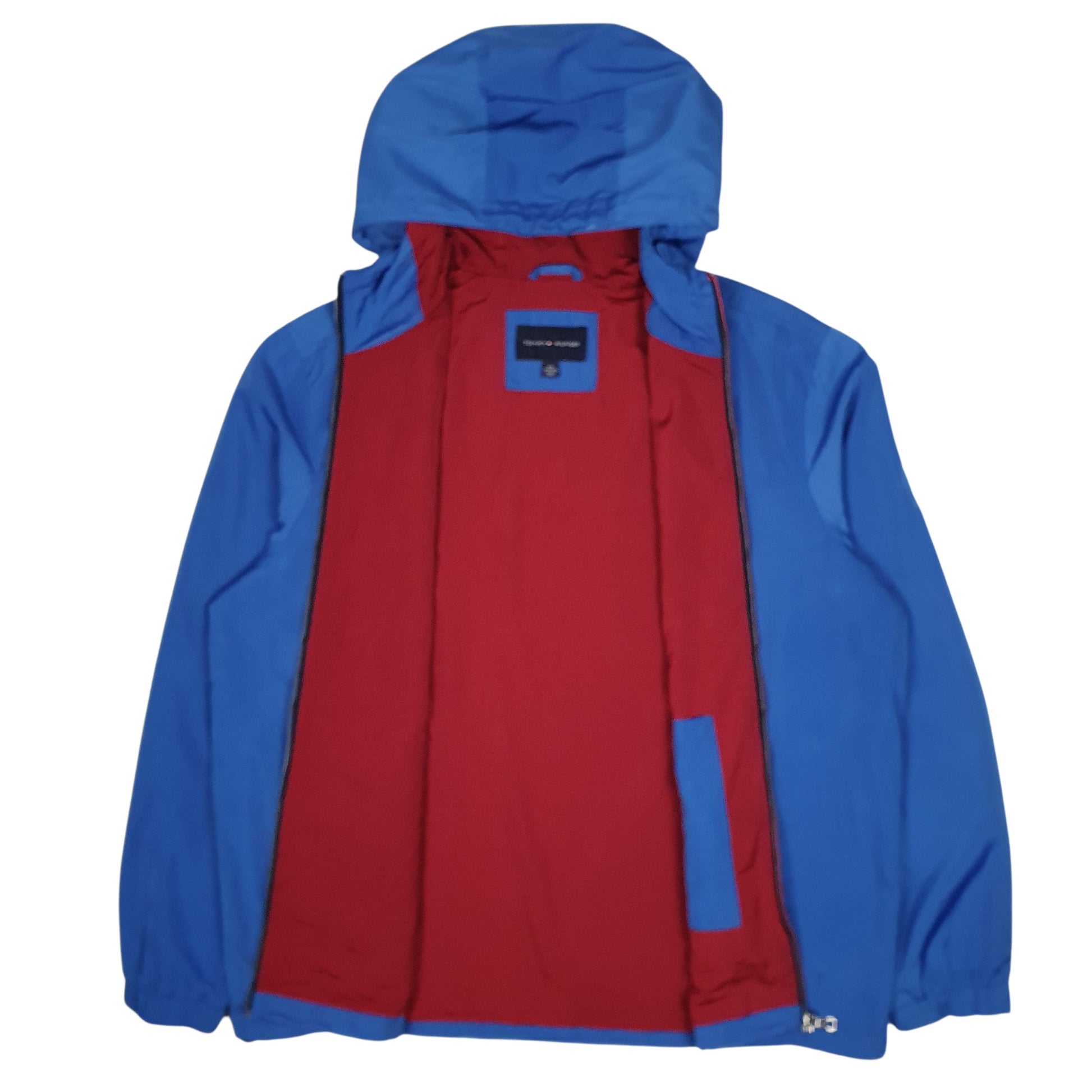 Mens Blue Tommy Hilfiger  Hoodie Coat