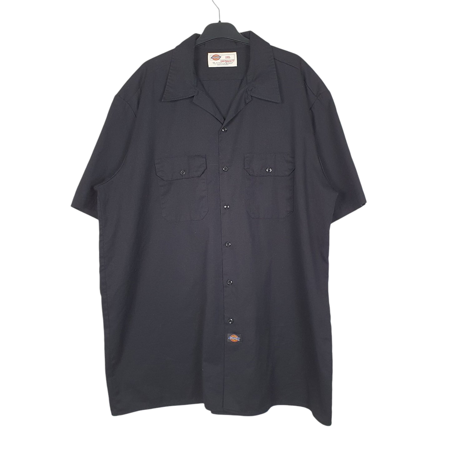 Mens Black Dickies Workwear Short Sleeve Shirt