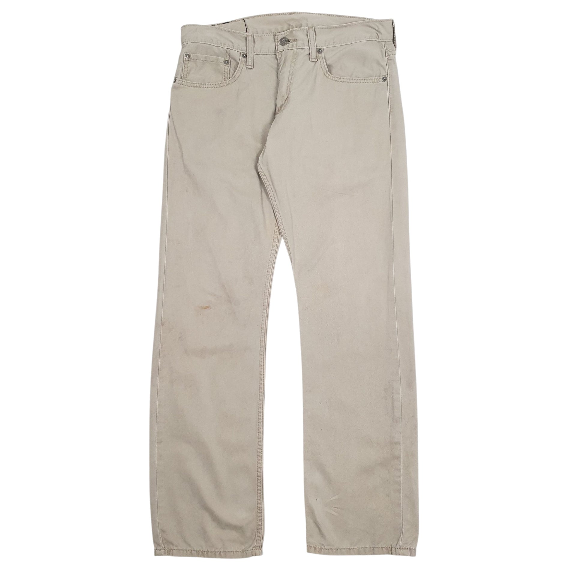 Mens Beige Levis  514 JeansW32 L30