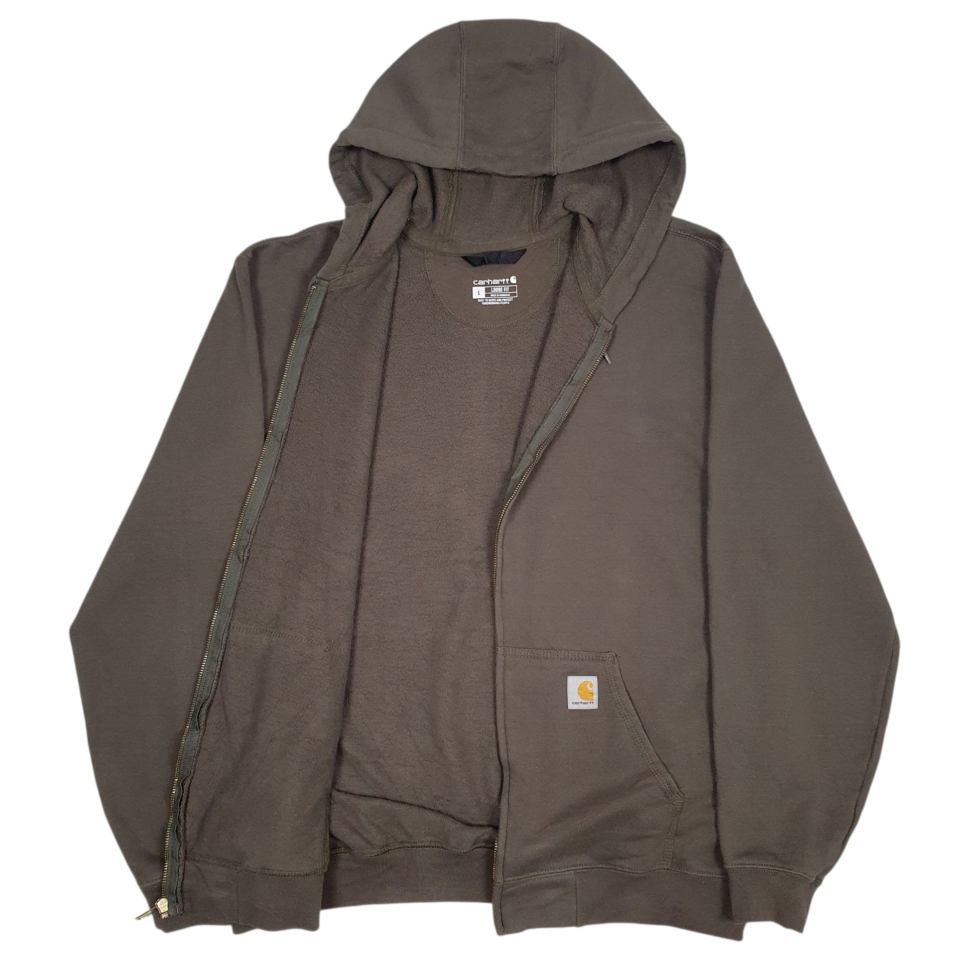 Mens Green Carhartt  Full Zip Jumper