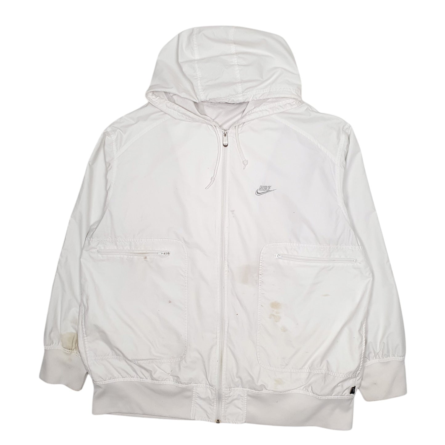 Mens White Nike Vintage 00s  Coat