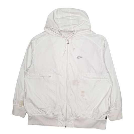 Mens White Nike Vintage 00s  Coat