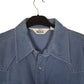 Mens Blue Woolrich Vintage 1980s Thick Chamois Popper  Shirt