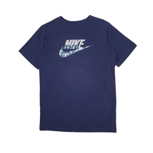 Mens Navy Nike  Short Sleeve T Shirt