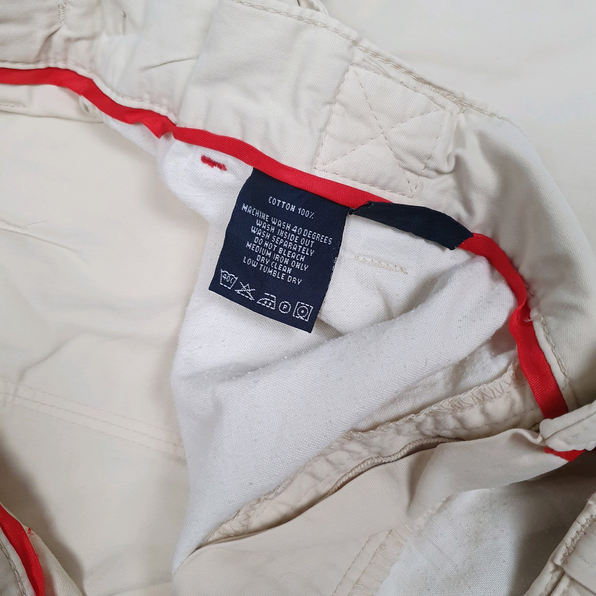 Mens Cream Tommy Hilfiger  Full Zip Trousers