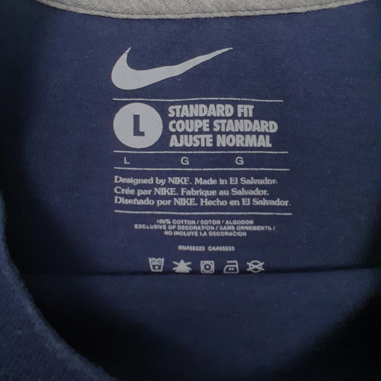 Mens Navy Nike   T Shirt