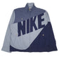 Mens Blue Nike Vintage 00s Spellout Full Zip Coat