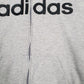 Mens Grey Adidas Climalite Spellout Full Zip Jumper