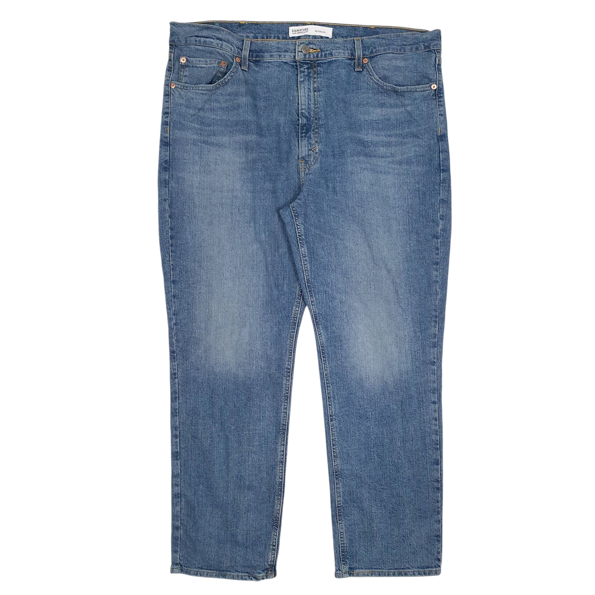 Mens Blue Levis Athletic Signature JeansW42 L30