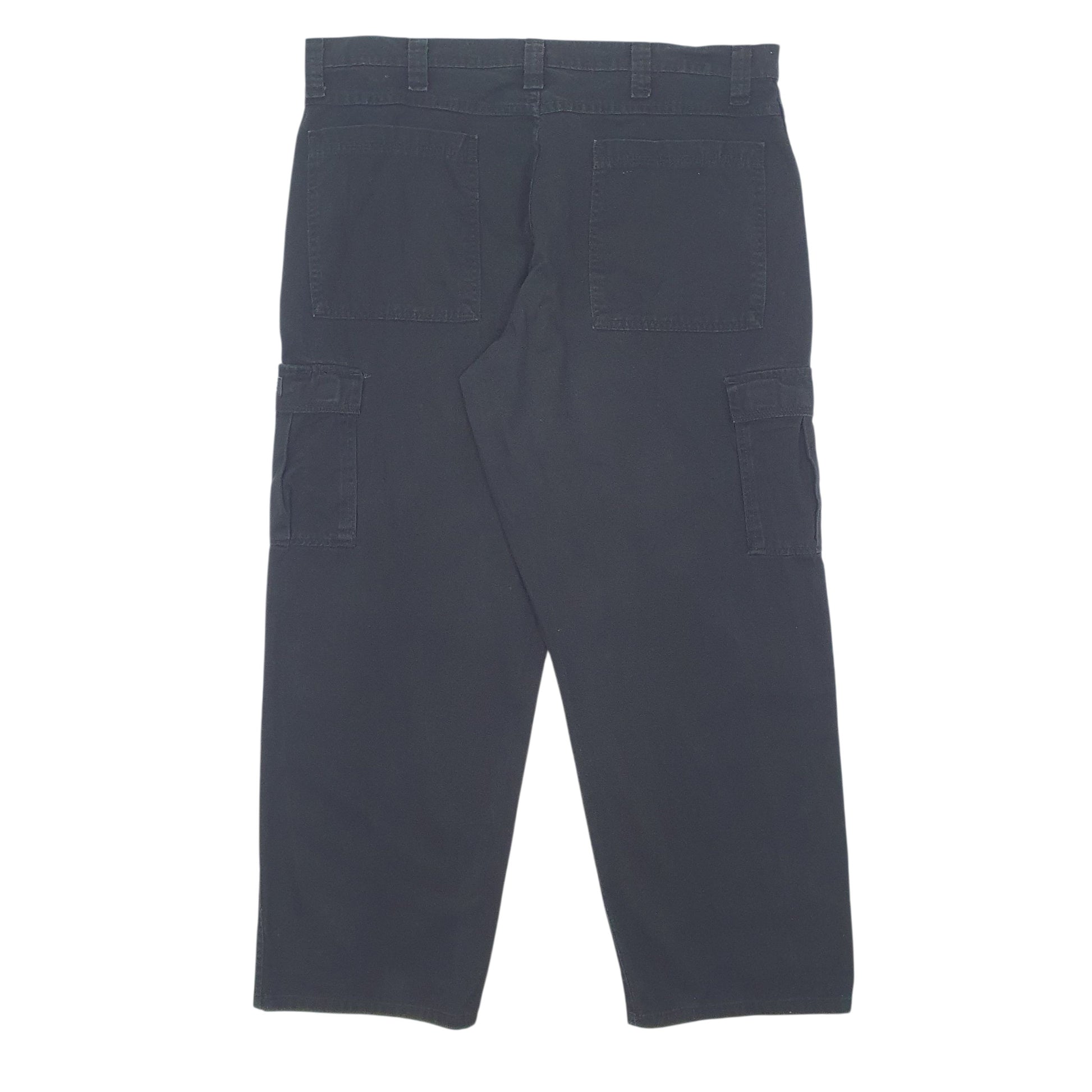 Mens Black Wrangler   Trousers