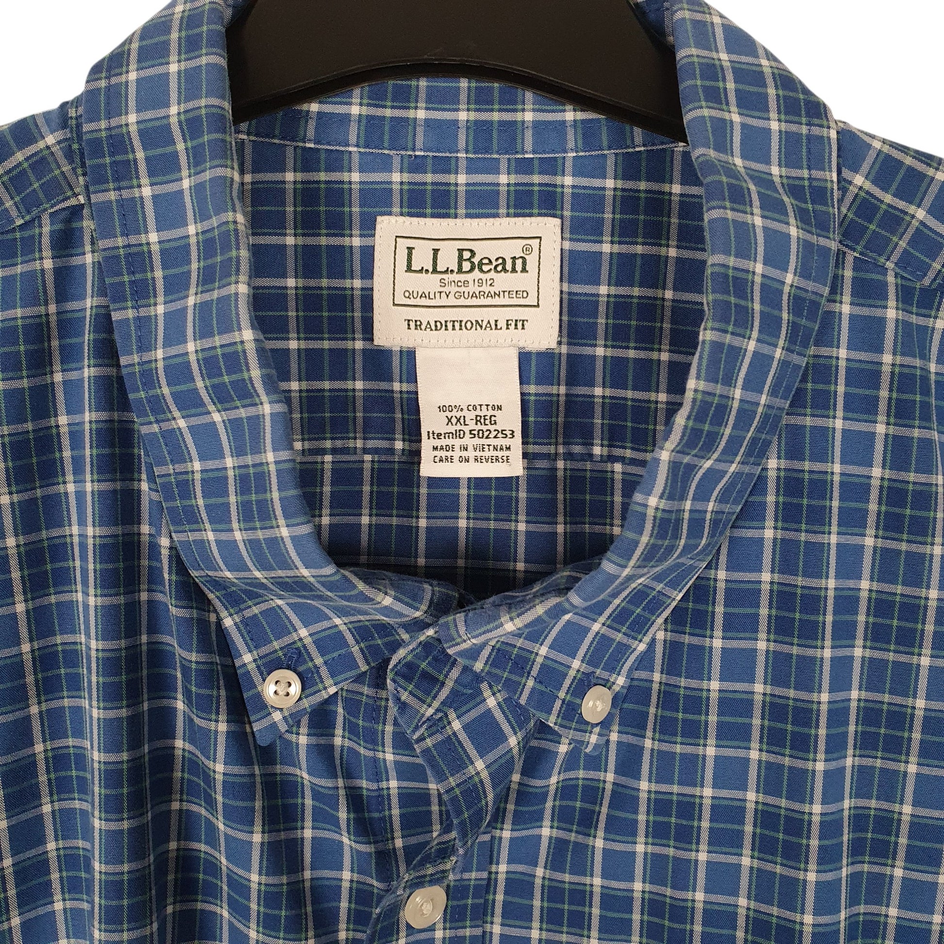 Mens Blue L.L.Bean   Shirt