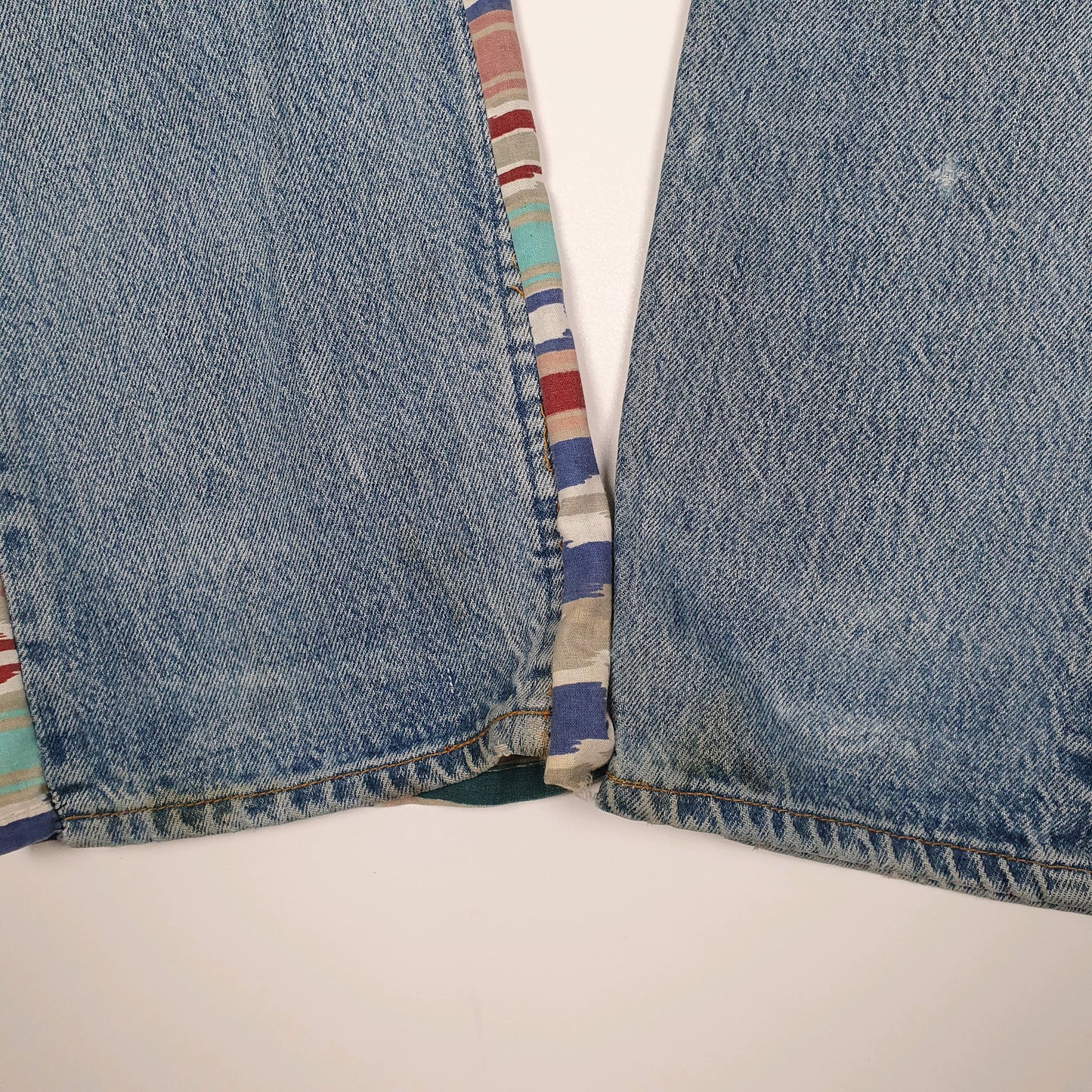 Mens Blue Levis Vintage 00s Quarter Zip Jeans