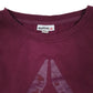 Womens Burgundy Reebok Baggy Loose Fit Crewneck Jumper