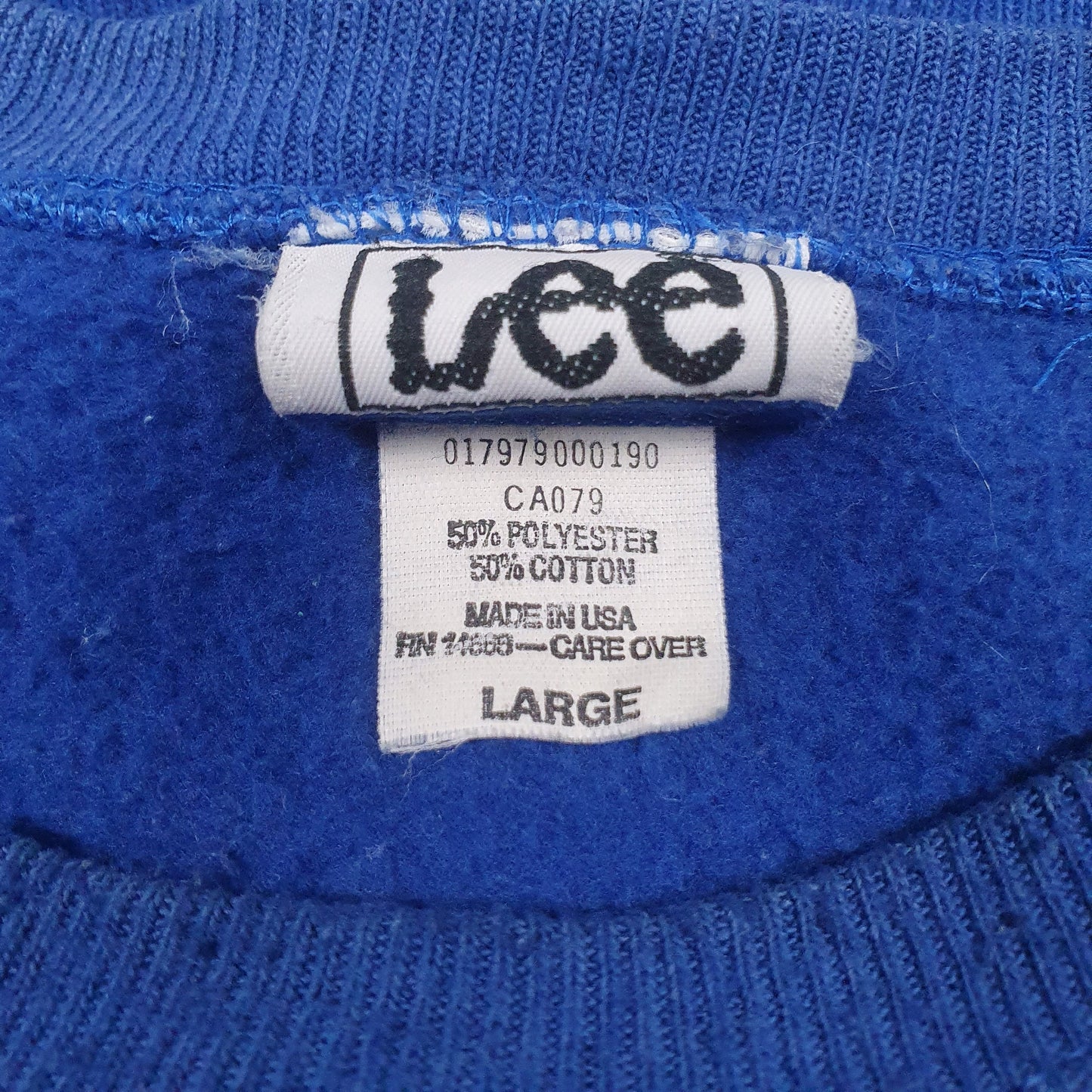 Mens Blue Lee Vintage 90s Made In USA Duke Blue Devils Crewneck Jumper