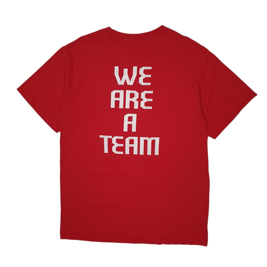 Mens Red Port & Company Girls Soccer  T Shirt