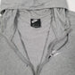 Mens Grey Nike Hoodie Lightweight Full Zip Jumper
