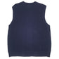 Mens Navy Tommy Hilfiger Vintage 00s Cable Knit Vest Jumper