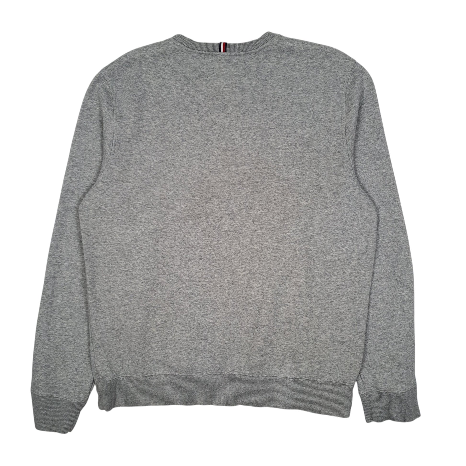 Mens Grey Tommy Hilfiger  Crewneck Jumper