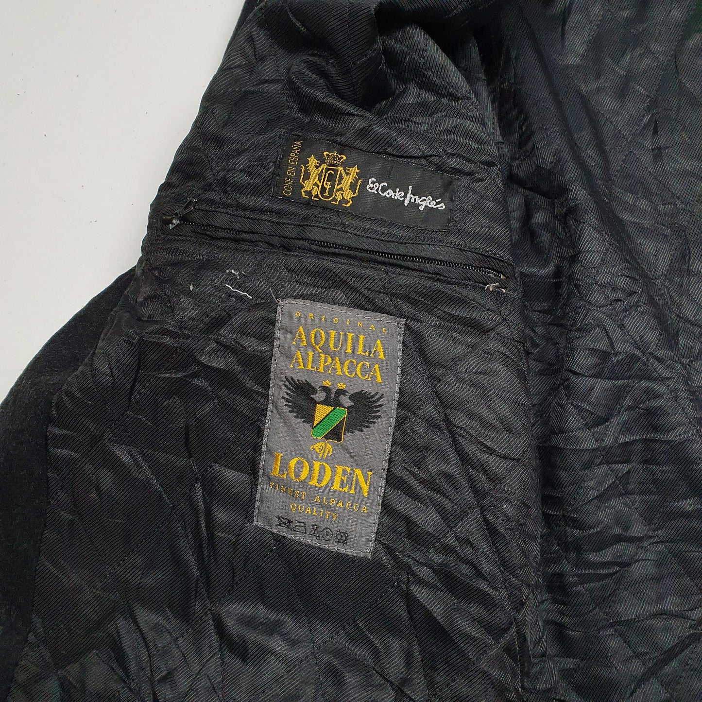 Mens Black Burberry Alpaca Bomber Harrington  Coat