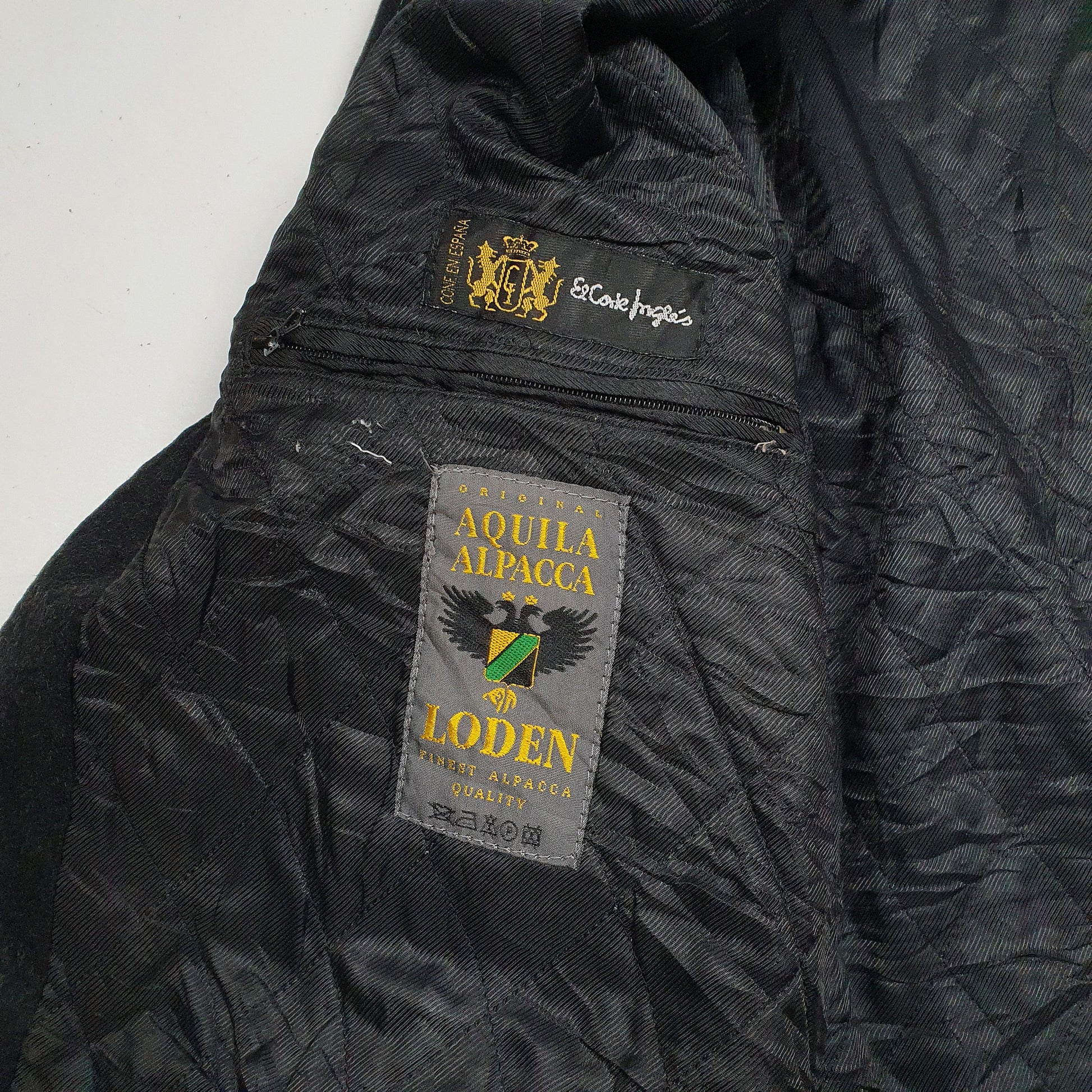 Mens Black Burberry Alpaca Bomber Harrington  Coat