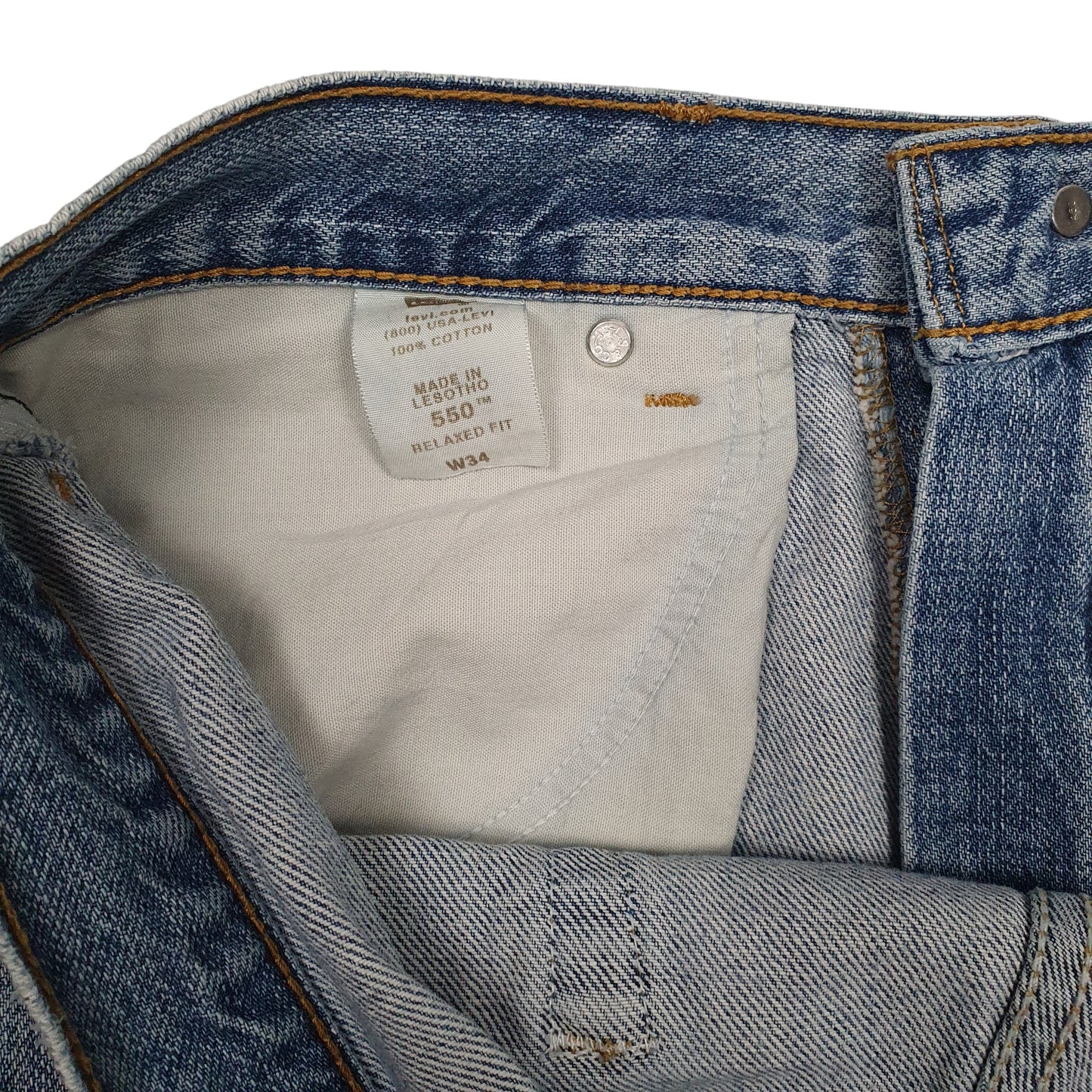Mens Blue Levis 550 Vintage 00s  Shorts